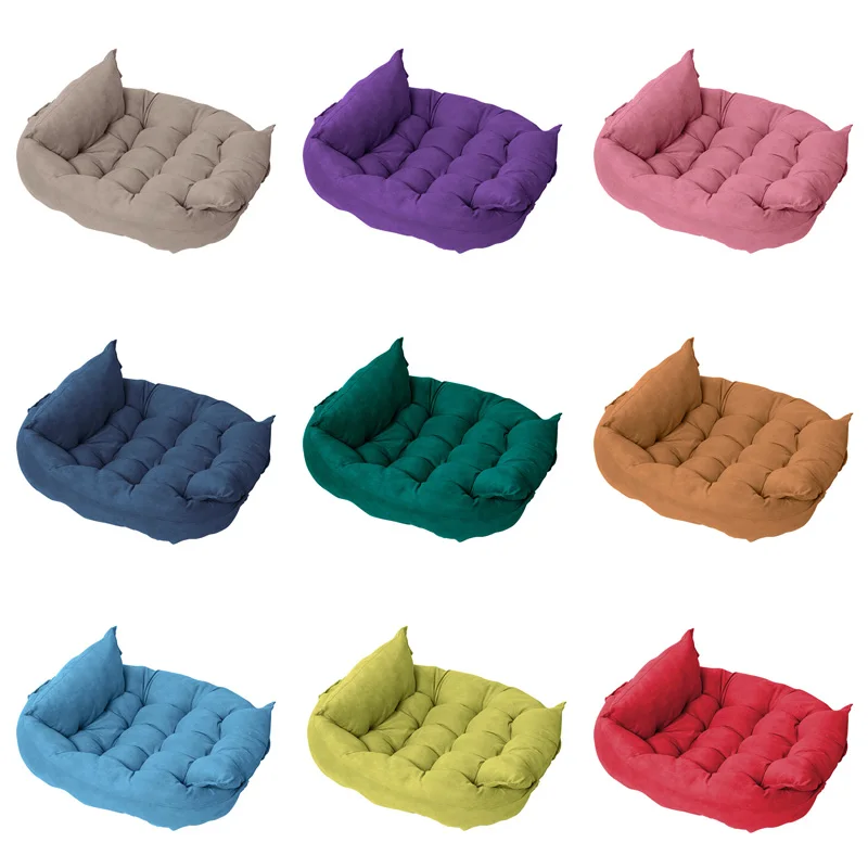 3 In1 Multifunction Pet Dog Bed for Small Medium Large Dogs Foldable Dog Mat Sofa Breathable Kitten Puppy Bed
