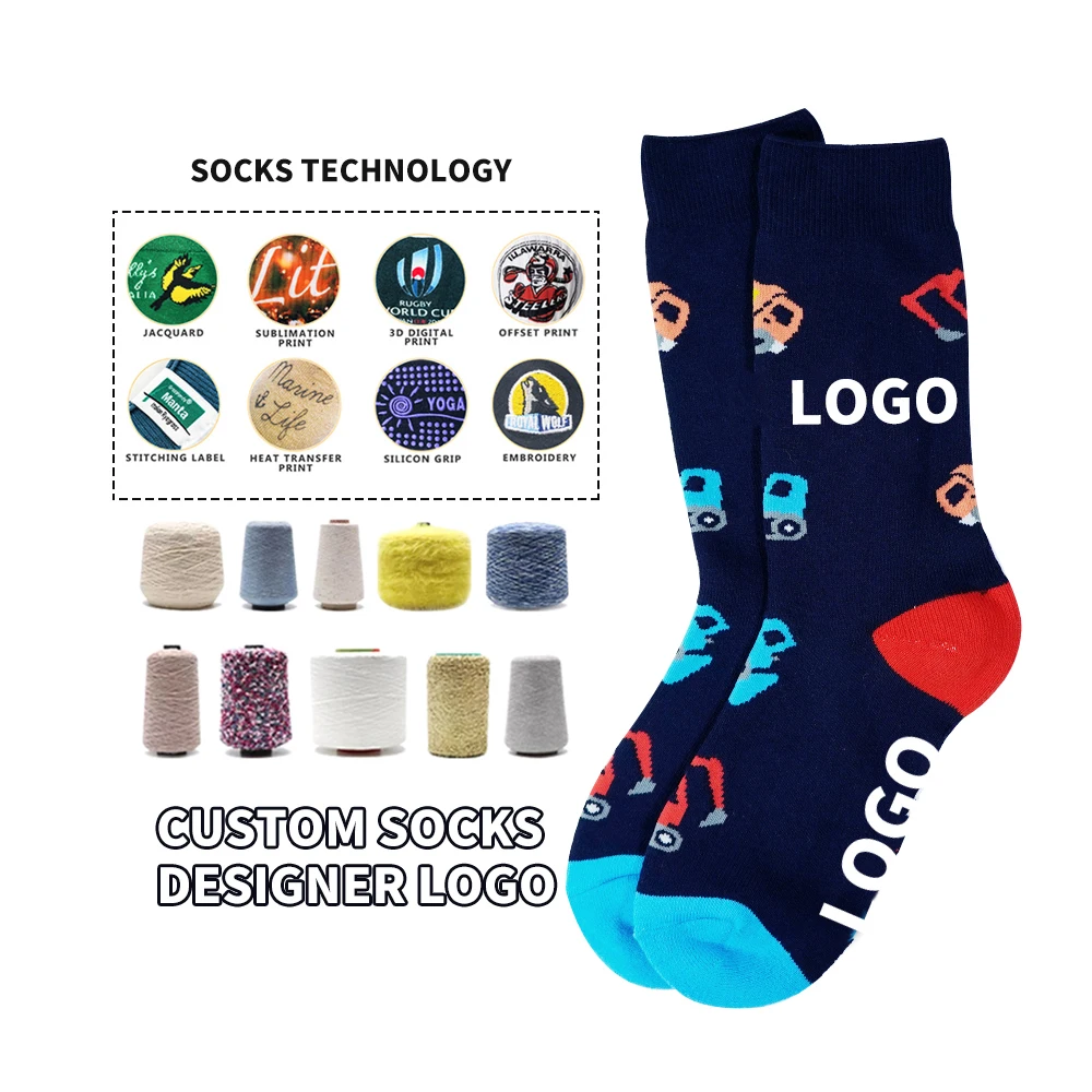 Moisture Wicking Warm Hiking Heavy Duty Boot Merino Wool Custom Work Socks Men