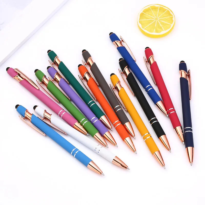 12 pieces Bible Quotes Pen Inspirational Ballpoint Pen with Stylus Tip Motivational Messages Pen Metal