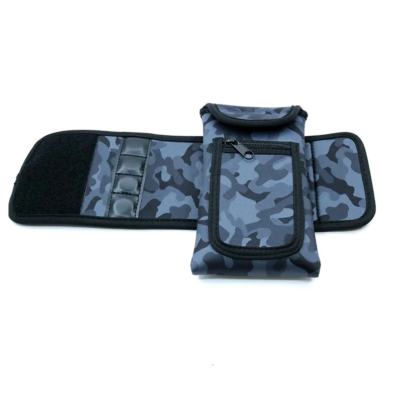 Camouflage Magnetic Water Bottle Sleeve Pouch Magnet Cup Cover with Pocket Portable Gym Mate Non slip  Neoprene Key Phone Bags