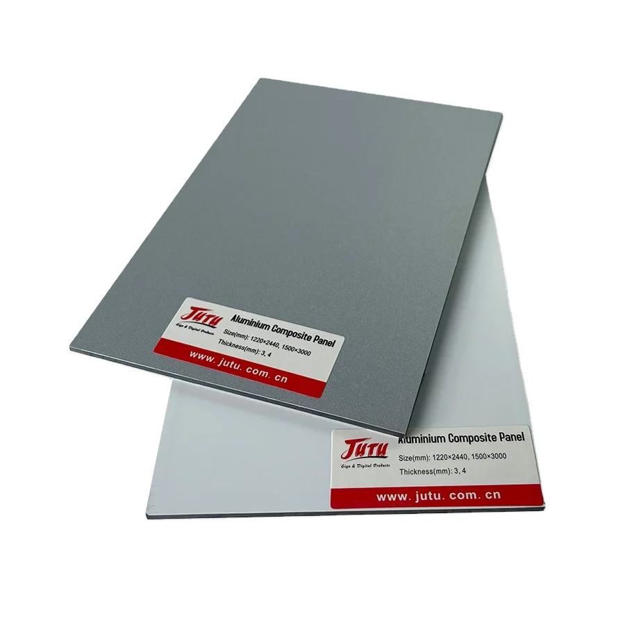 JUTU Direct Sale Factory Price 4mm Aluminum Composite Panel ACP Sheet PE PVDF Manufacturer For Wall Cladding