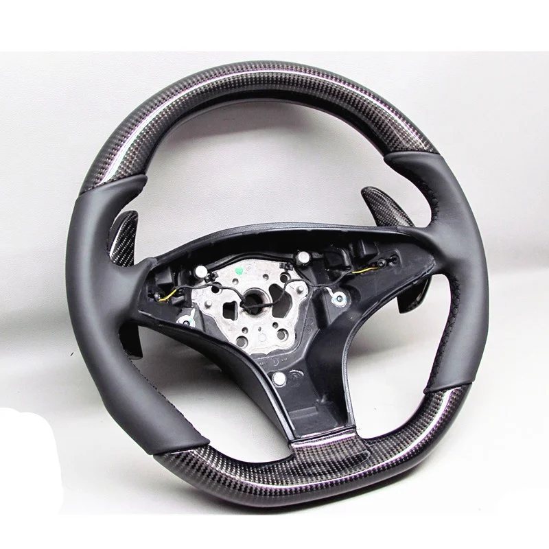 AUTO RACING CAR STEERING WHEEL  FOR Mercedes-Benz W219 CLS63 R230 SL63 SLK63 AMG CARBON  FIBER STEERING WHEEL 2015