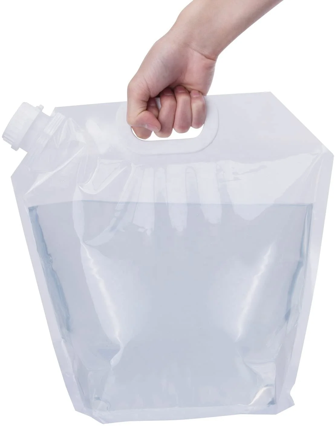 Clear Collapsible Water Tank Container Plastic Carrier Portable Water Tank Lightweight Space Saving Outdoor Folding Water Bag