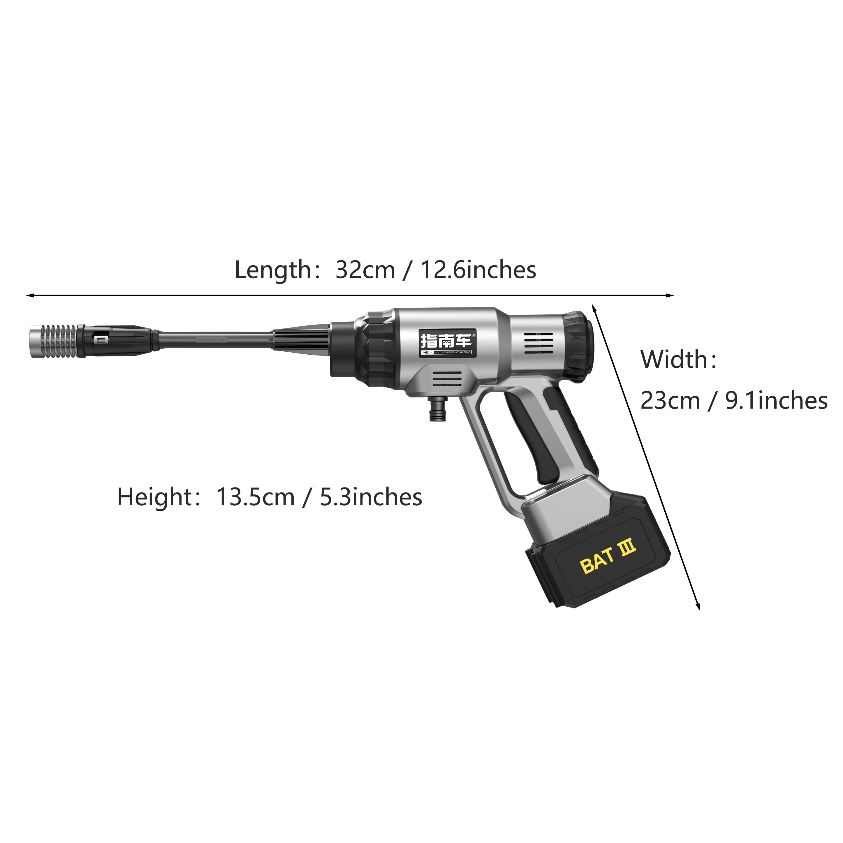 Wireless Portable High Pressure Car Washer Cordless Water Car Wash Gun For Car Washing Spray Gun