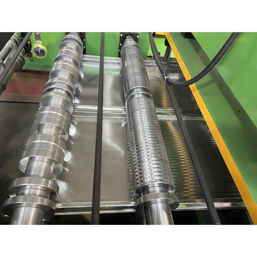0.3mm-0.8mm Thickness Zincalume Color Coated Aluminum Twin Ribs 5V Exposed Fastener Double Ribs Roof Sheet Roll Forming Machine