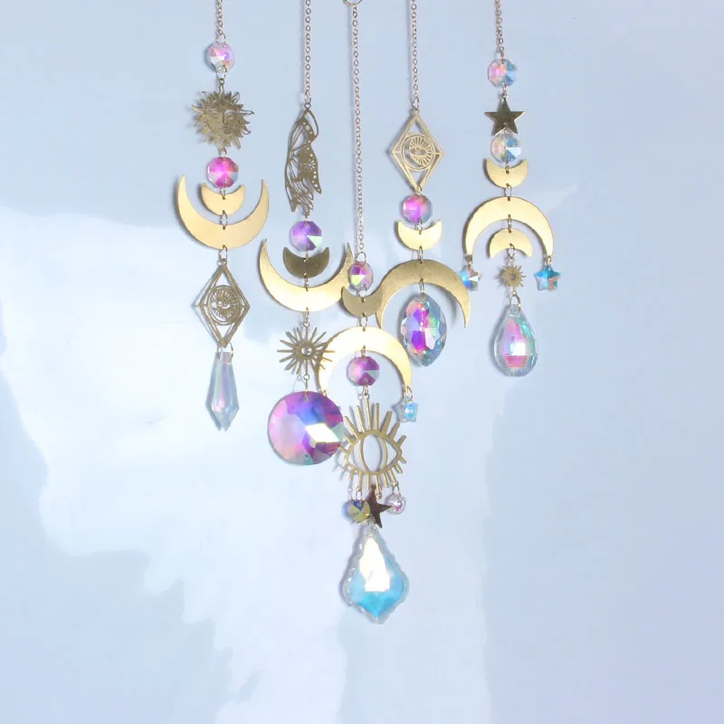 Привлекательный подвесной Ловец Солнца украшение окна солнцезащитные Ловцы с кристаллами Радужный изготовитель драгоценных камней