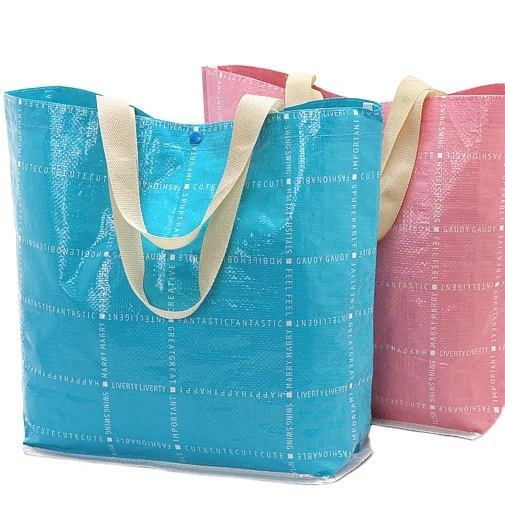 HOT Sale Eco-friendly recycled PP woven bag Custom logo printing PP woven bag with lamination