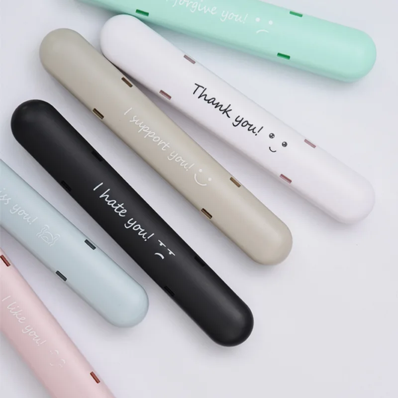 4pcs Travel Soft Toothbrush With Case Bamboo Charcoal Camping Outdoor Portable