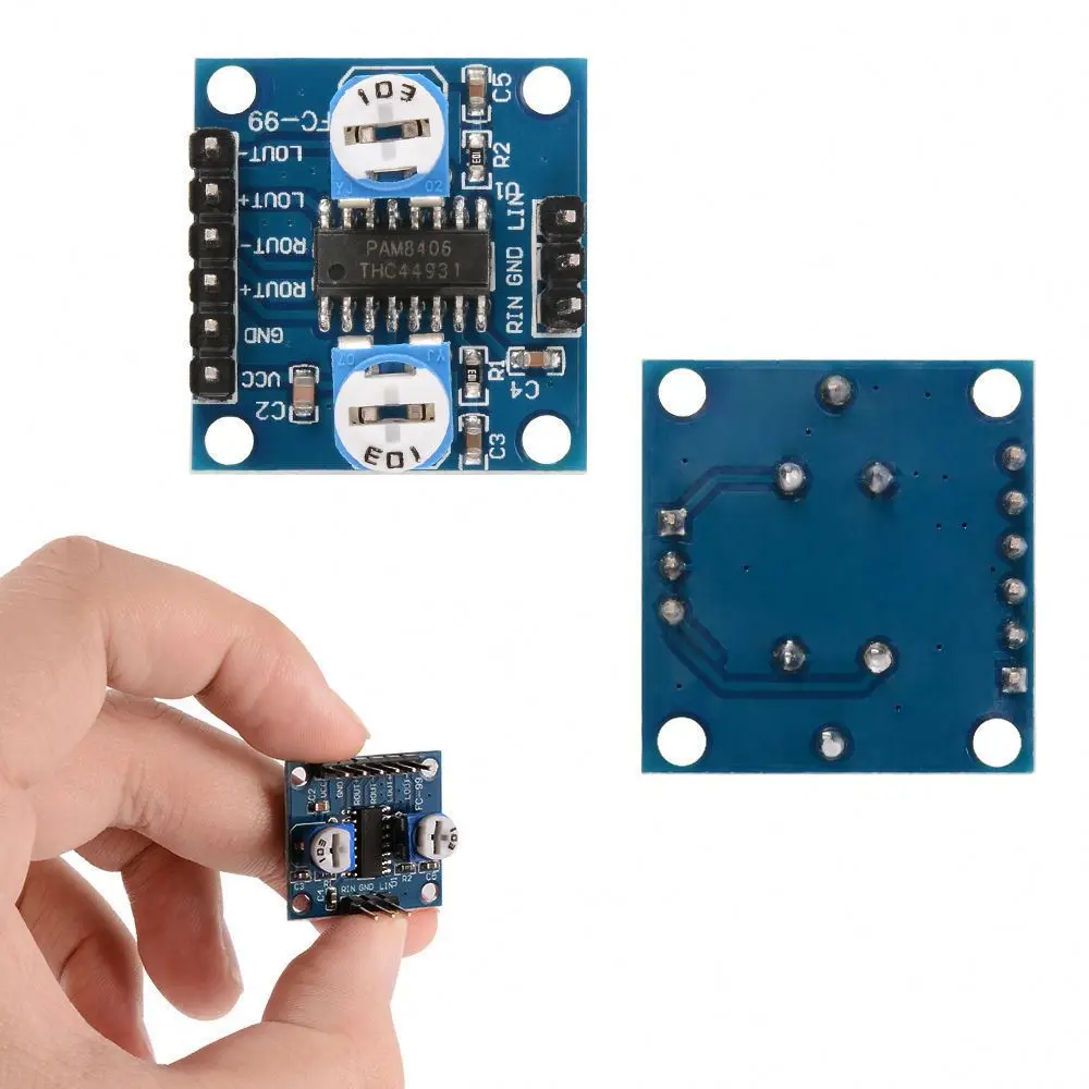 PAM8406 digital amplifier board with potentiometer 5Wx2 stereo M70