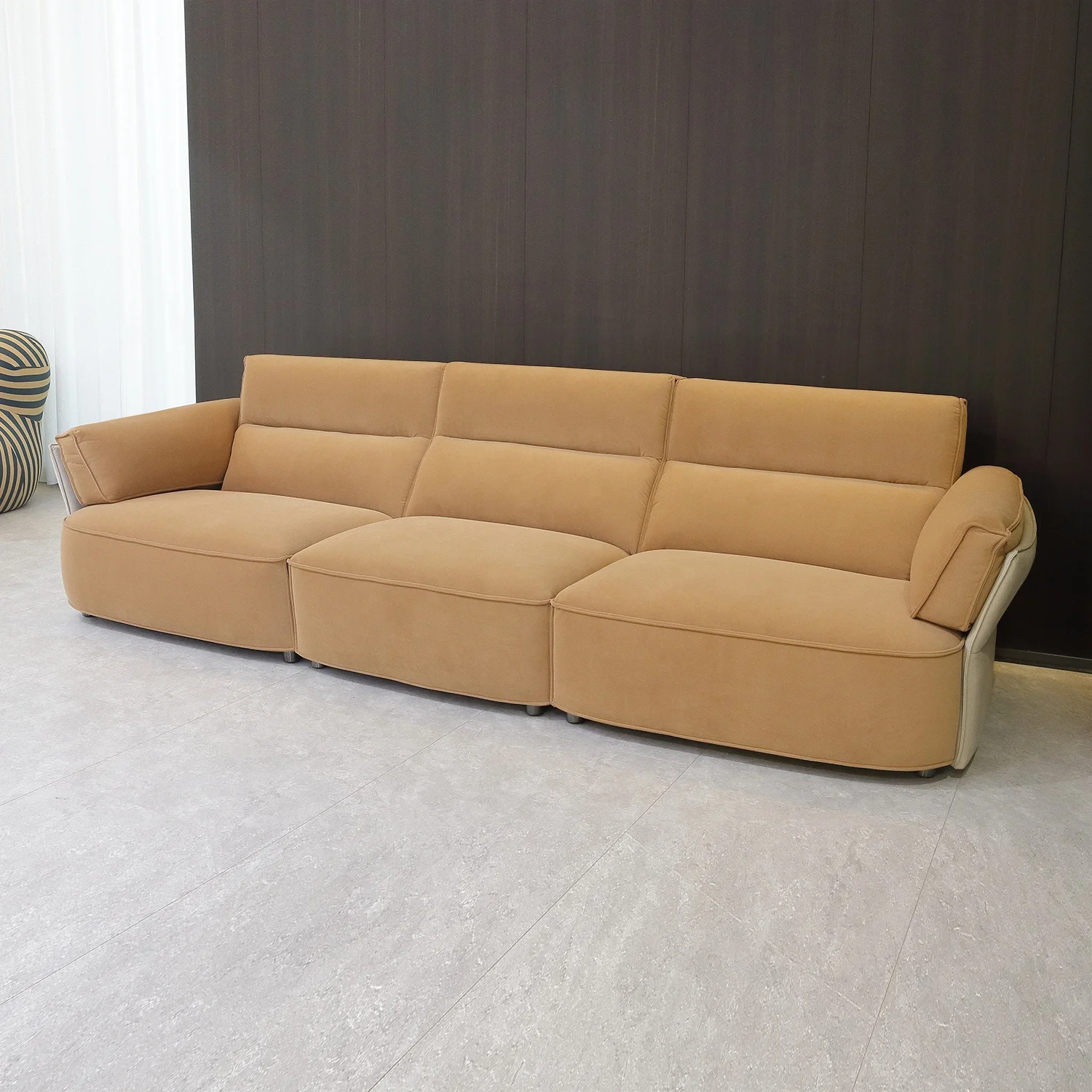 Modern Lounge Fancy Sectional Living Room Sets Sofa High-density Fabric Solid Wood Frame Sofa Home Furniture