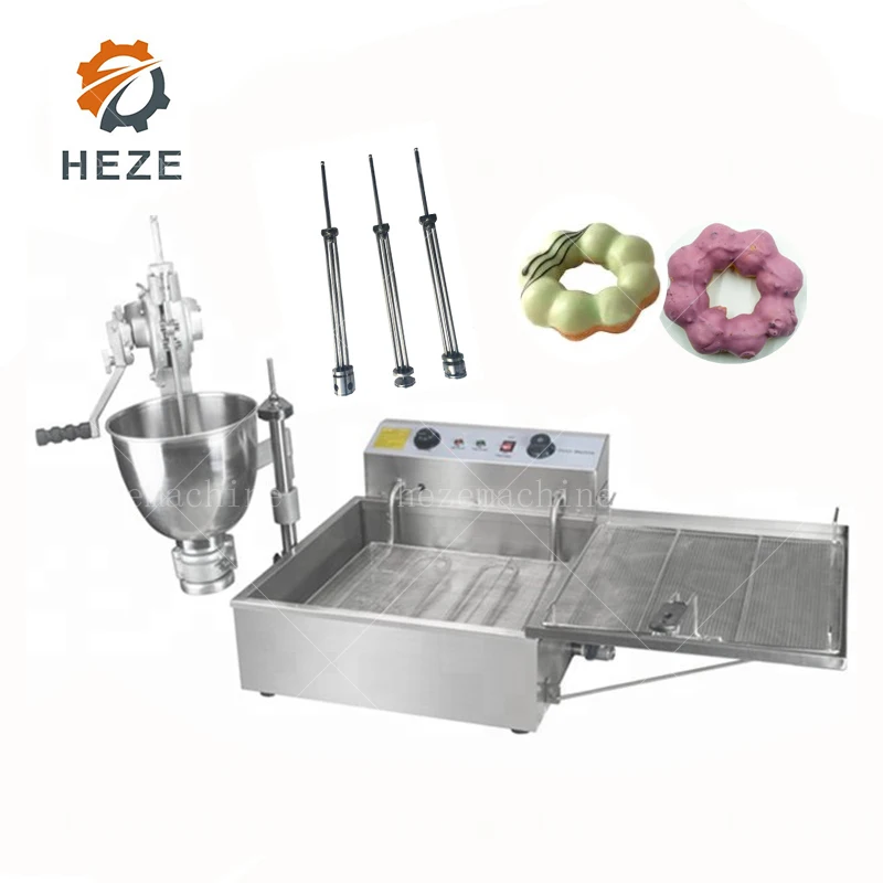 Hand Operate Lokma Machine Ball Shape Donut Machine Manual Round Donuts Making Frying Machine
