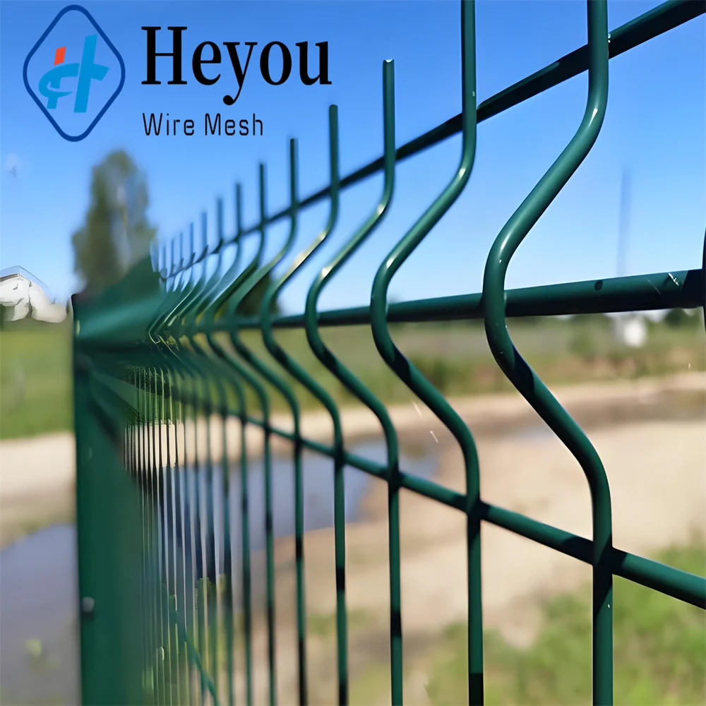 Prix grillage rigide en 3d pour cloture poteaux et bavolet, rigid wire mesh price for fence