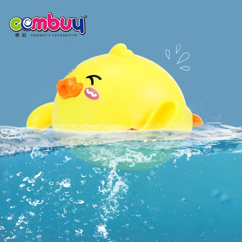 Duck baby bath play swimming cute animal plastic wind up toy