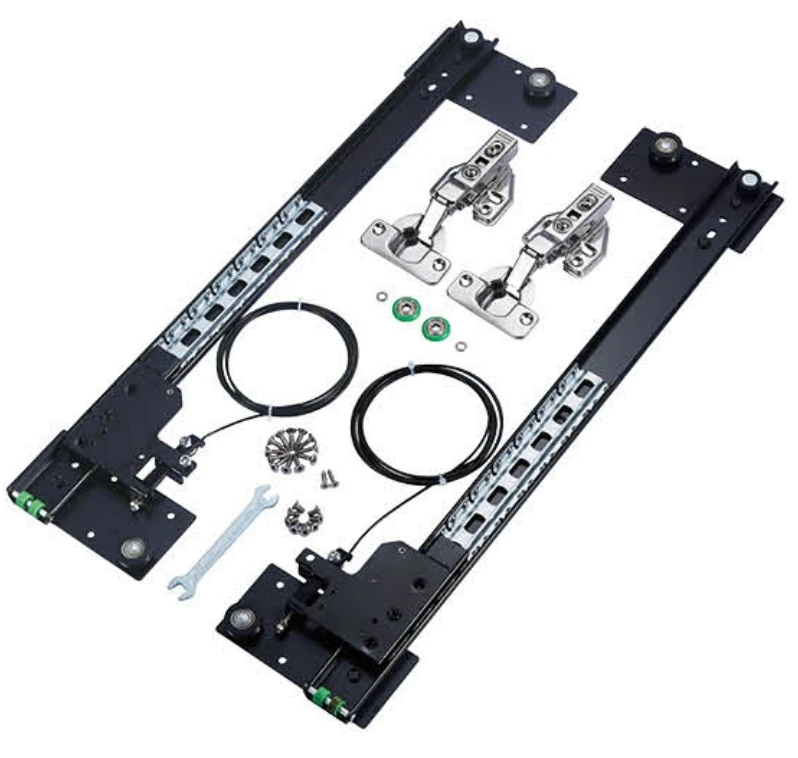 Steel Folding & Hidden Swivel Door Hardware Pocket Door Fitting System