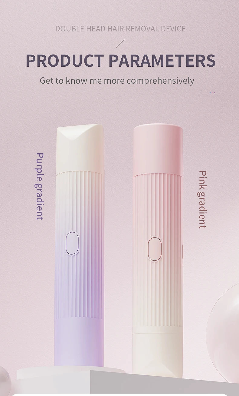 Two-head portable gradient electric trim shaver shaver hair remover