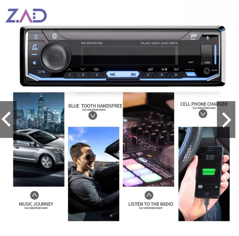 1din Car Mp3 Mp4 Player With Fm Transmitter Bluetooths Transmitter Reproductor Mp3 De Carro Car Stereo