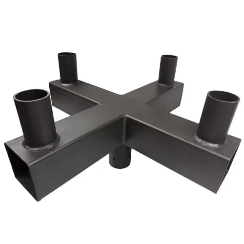 USA Stock Quad 90 Horizontal Tenon Adaptor bracket for 4 lamps pole street light
