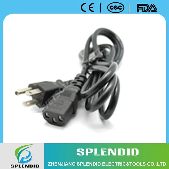 
Universal 3 prong power cord cable for Desktop Computer Printer Monitor TV 