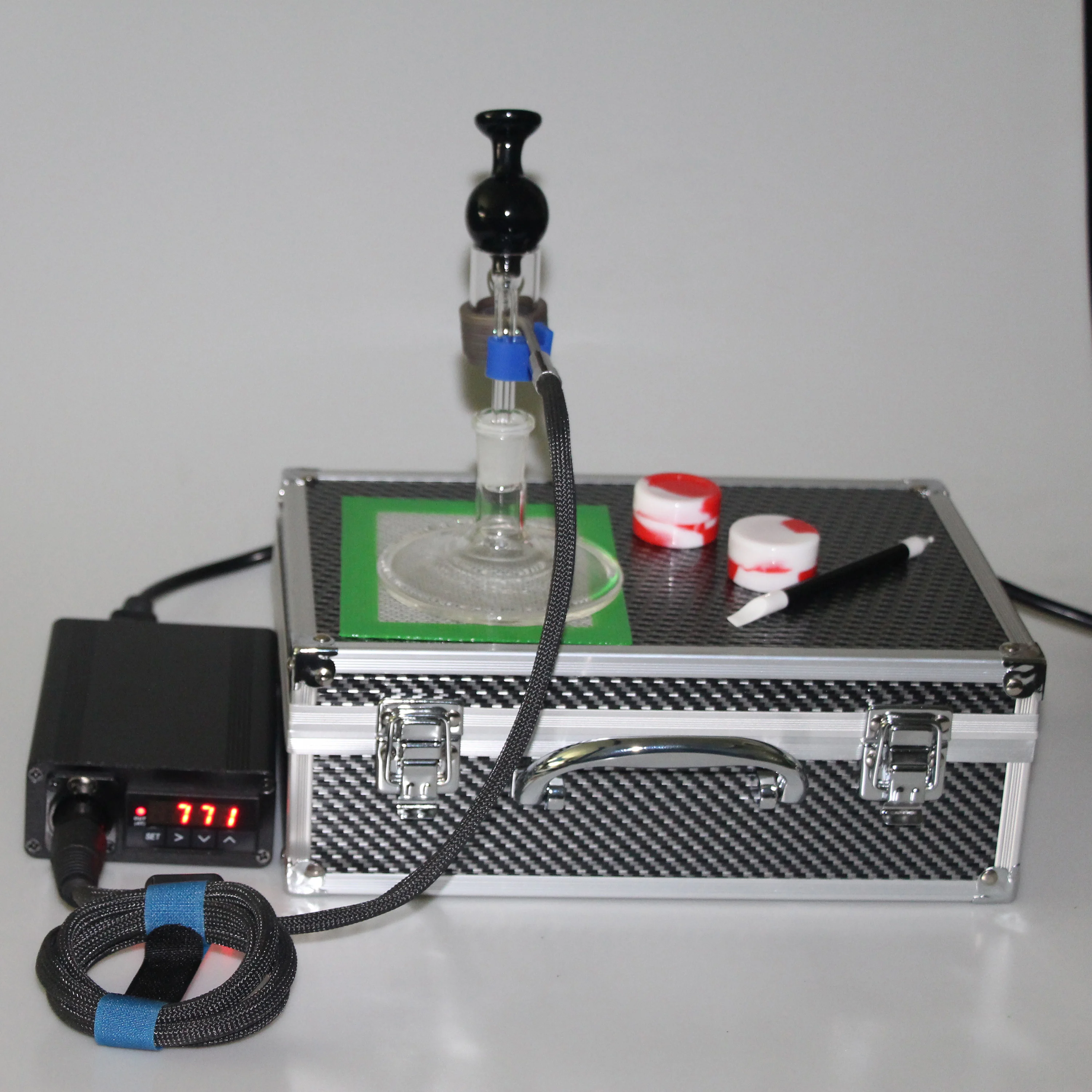 
2021 New Best DOMO kevlar coil heater for classical desktop wax shatter enail vaporizer PID controller 