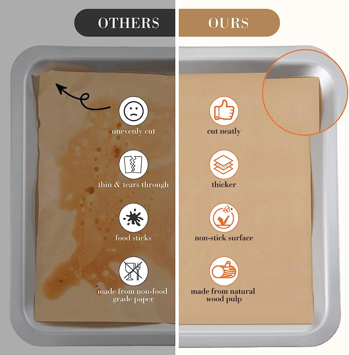 Prchment Paper Liners Nonstick Steamed Bun Parchment Paper With Print Parchment Paper Sheets