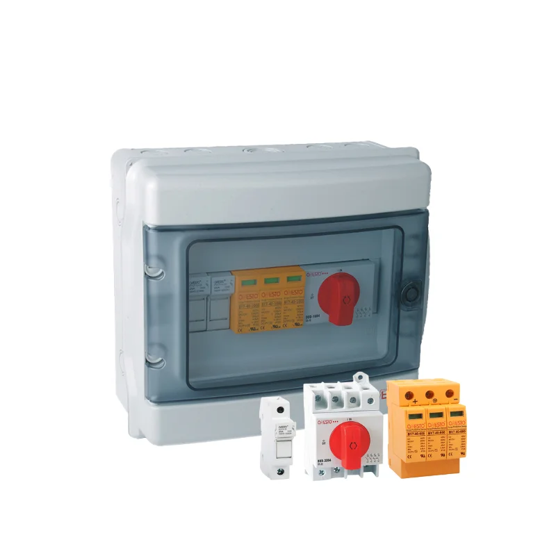 Onesto solar combiner box 1 in 1 out 1 strings 3kw 16a pv combiner box 1000v pv array combiner box