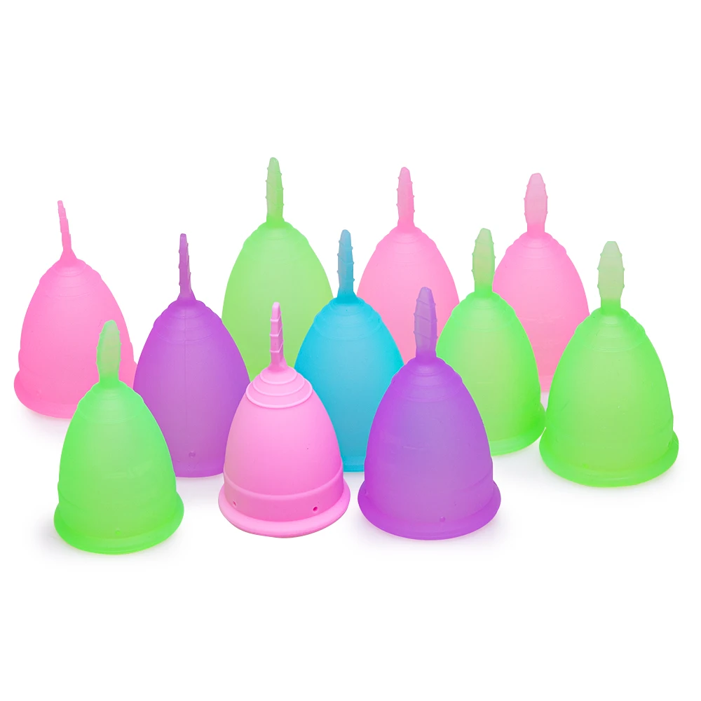 Silicone Menstrual Sterilizer Cup and Clean Menstrual Cup Sterilizer Case Folding Menstrual Cup