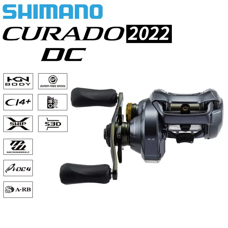 Новинка Рыболовные катушки Shimano 22 Curado Dc Baitcasting 6 + 1bb передаточное число 7 4: 1/8.5:1 S3d катушка I-dc4 соленой воды