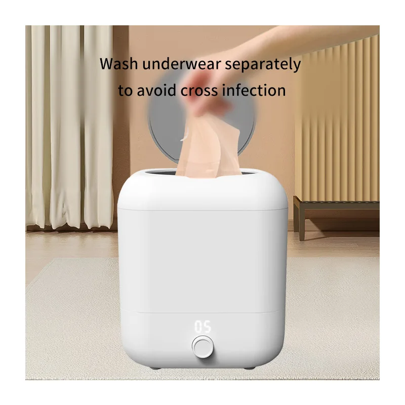 2kg new version portable  large capacity outdoor use mini washing machine small washing machine rechargeable smart washing machi