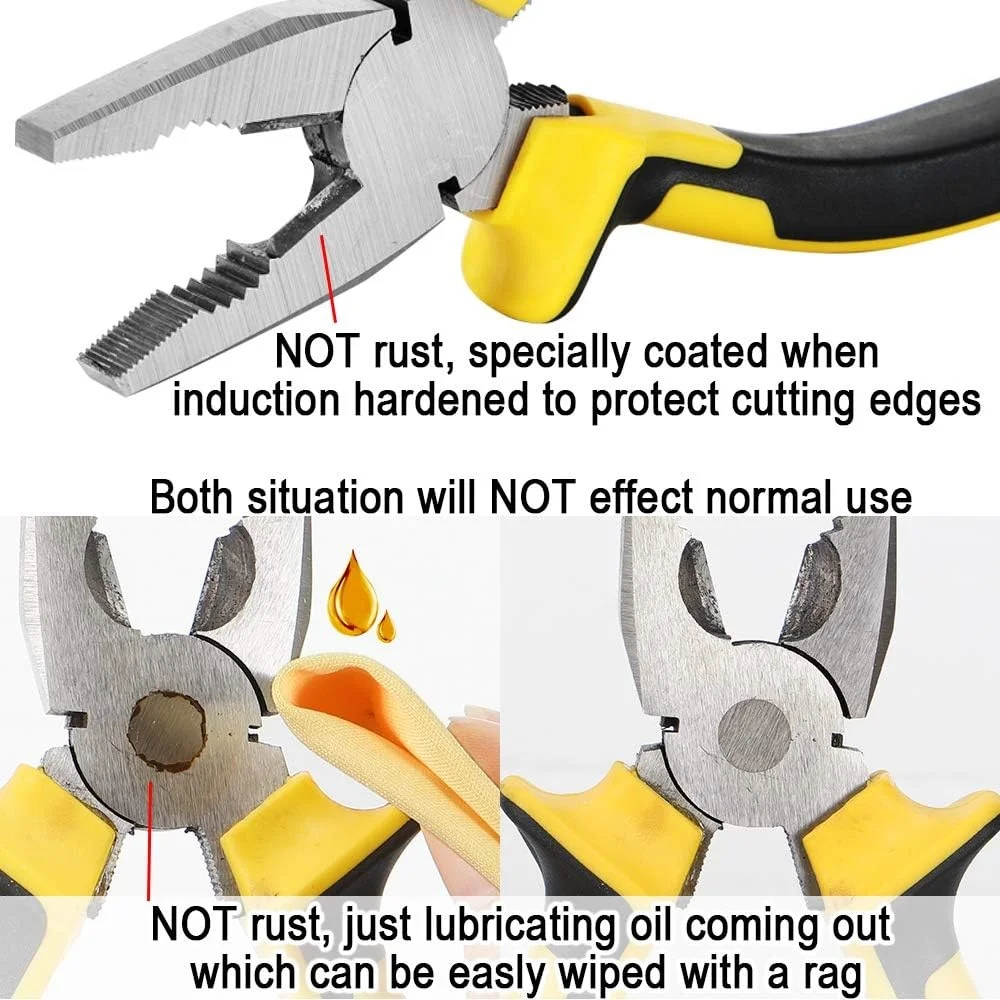 GTYPRO Diagonal Cutting Pliers 6 Inch Diagonal Cutters Wire Cutters Durable Nickel Chromium Steel Construction  CR-V Taiwan