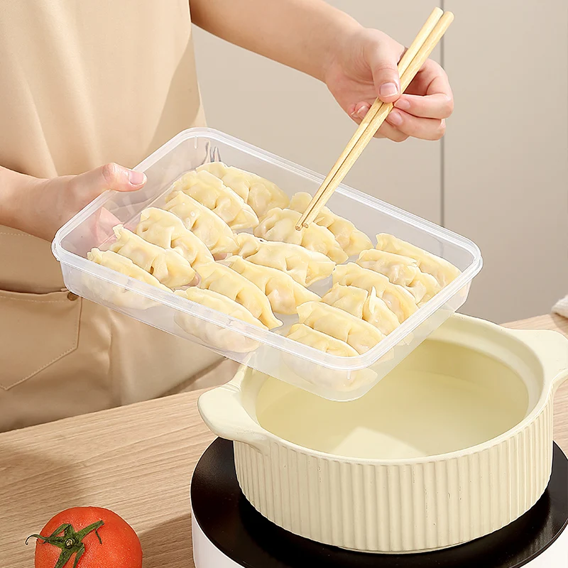 Stackable Portable Food Storage Containers Which Are The Perfect Choice For Storing Meat, Fruit,Vegetables, Dumplings And More.