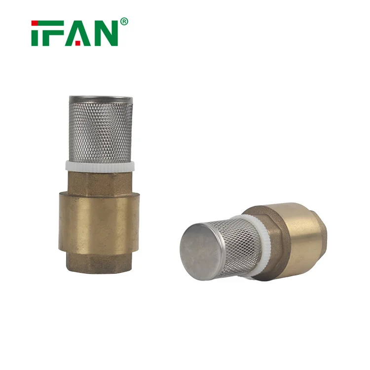IFAN Thread Brass Water Vertical Spring Check Valve Brass With Spring To Prevent Back Flow