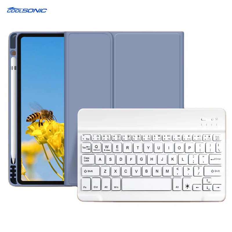 Fashion Design Flip Cover Case BT Keyboard For iPad 9th 8th 7th Generation Case Wireless Keyboard Magnetic Case for iPad 10.2