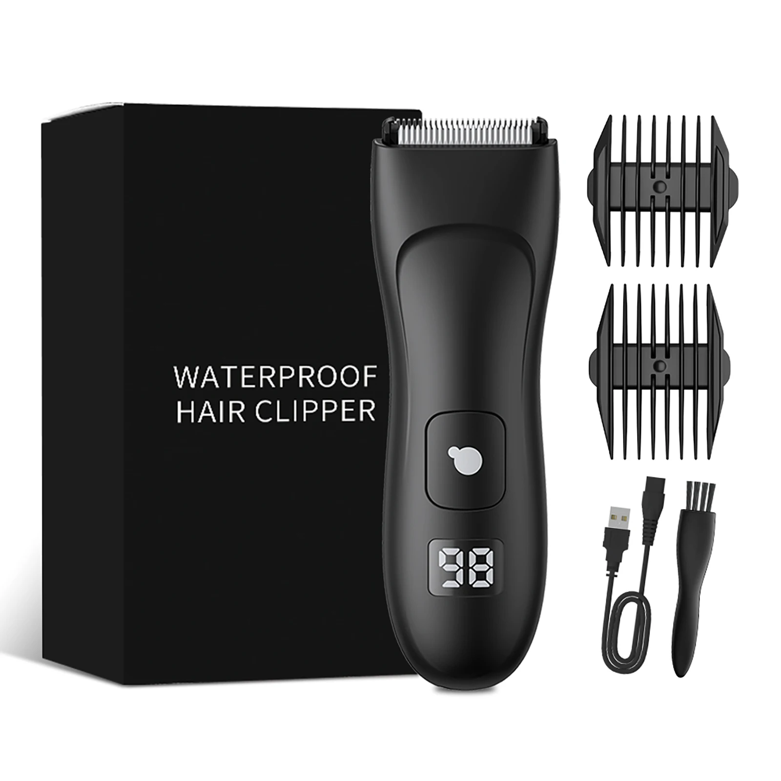 Support Private Label Ceramic Blade 60mins Runtime Cordless Multi-Functional Waterproof Body Trimmer Groin Hair Trimming
