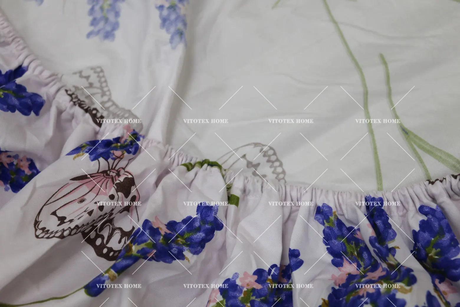 Factory Bed Sheet 6pc Modern Pattern Printed Bedding Sheet Set with 1 Flat & 1 Fitted Sheet with 4 Pillow