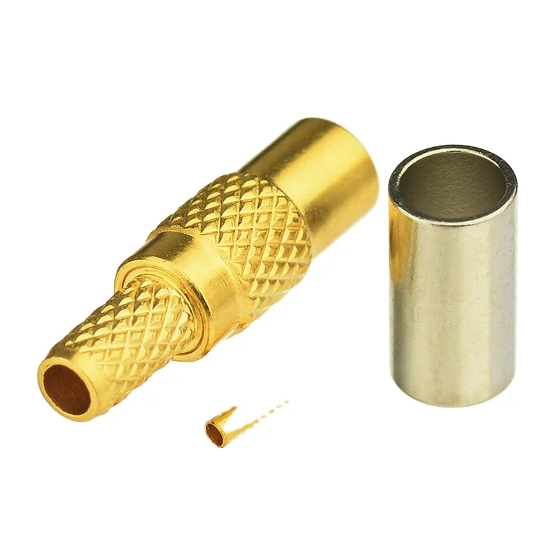 Hot sale MMCX Solder Jack Female RF Connector Crimp for RG174 RG316 LMR100 cable