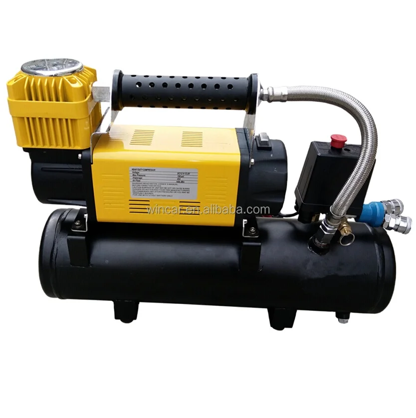 Heavy duty 12V air compressor pump portable with air tank