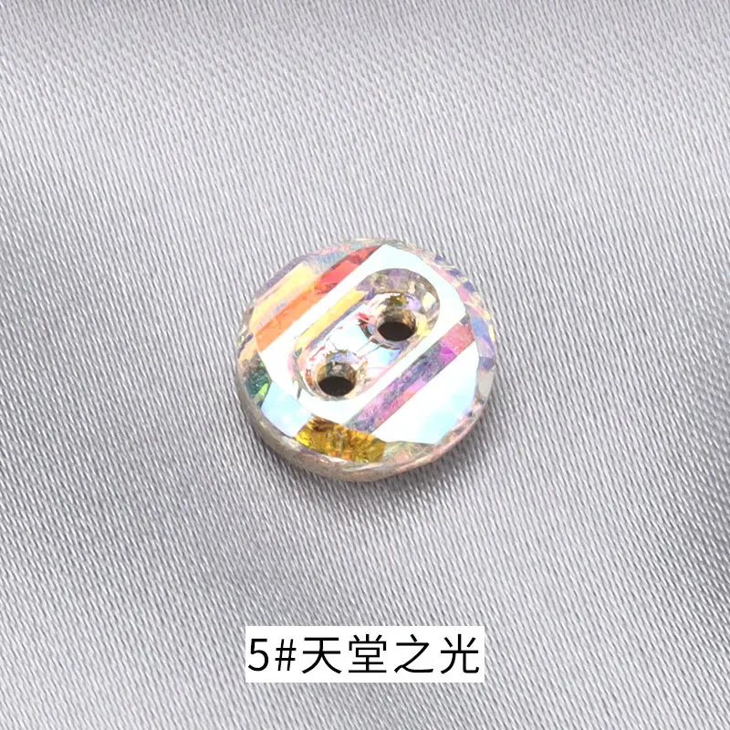 Crystal glass diamond buttons for shirts cardigan buttons black and white small buttons