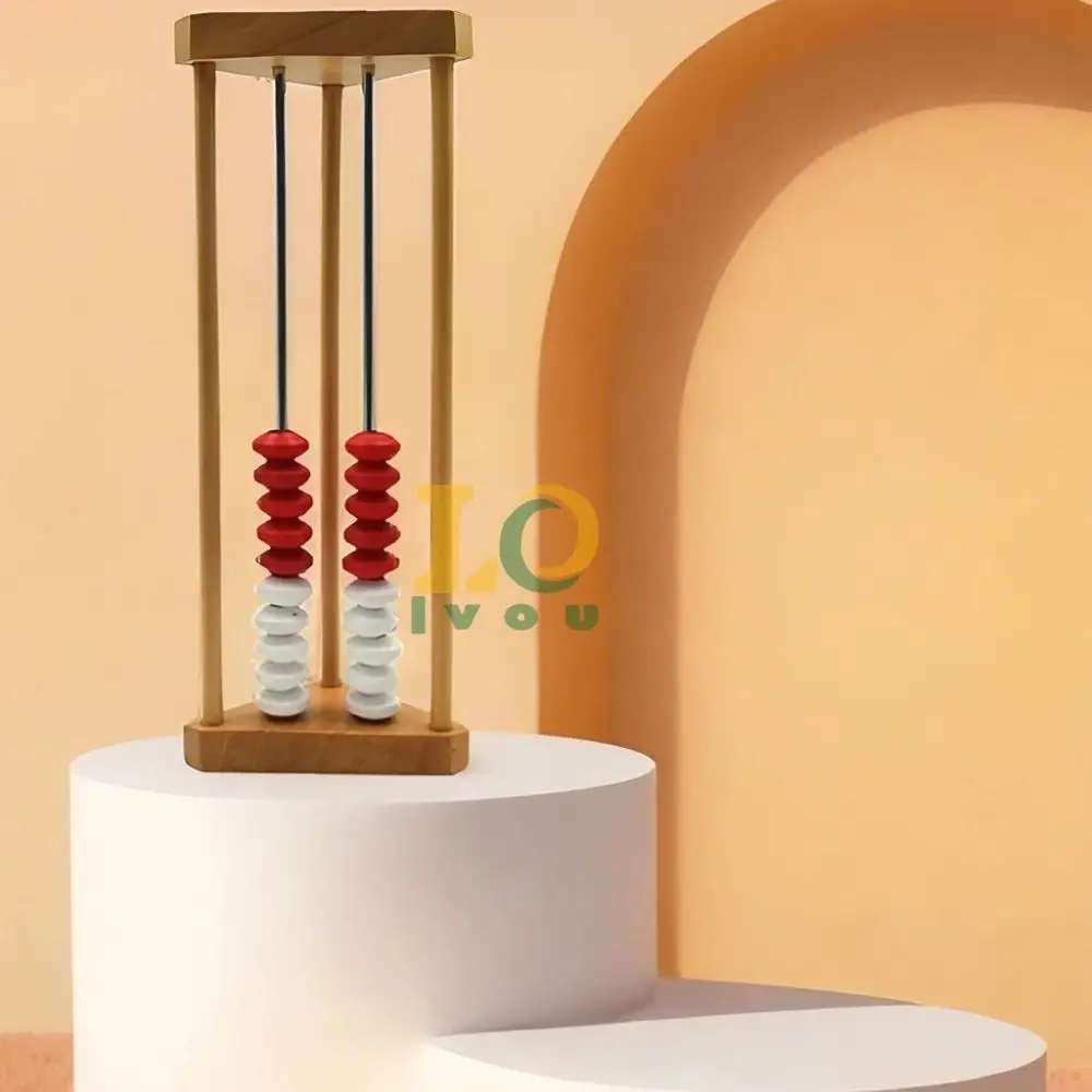 2023 Mini wooden abacus for kids math wooden Beads Abacus Montessori Educational Toy