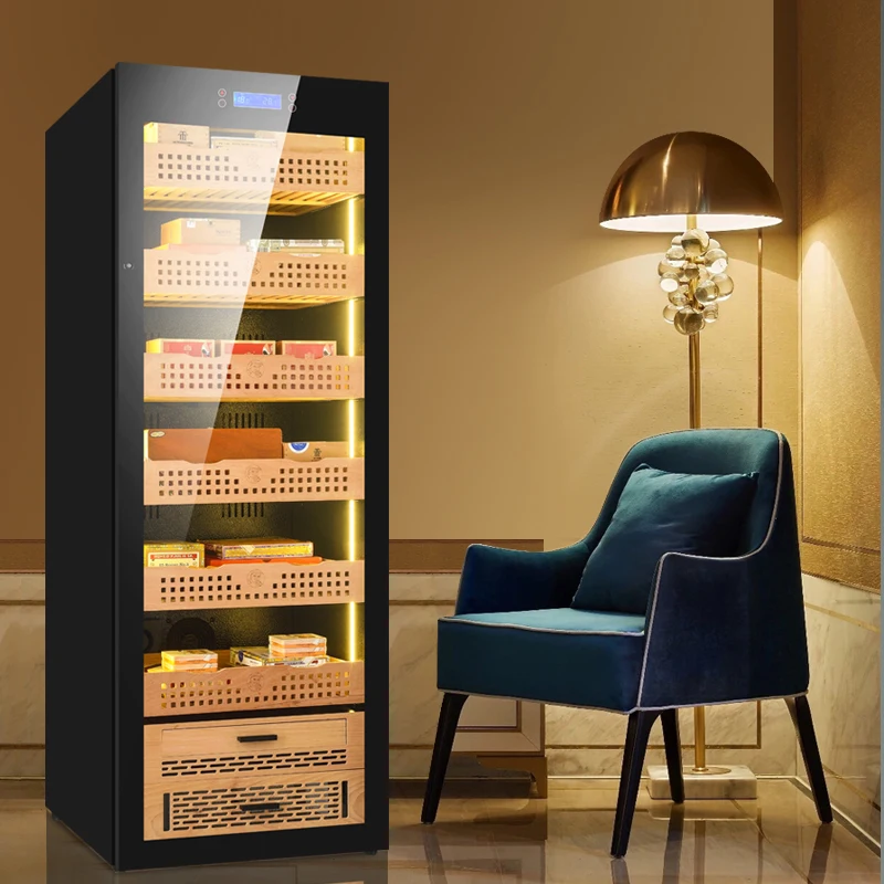 WLHC-0075 humidor electric Products Storage Electronic Cooler Seed Humidifier 350 Cigars Display Cigar cabinet