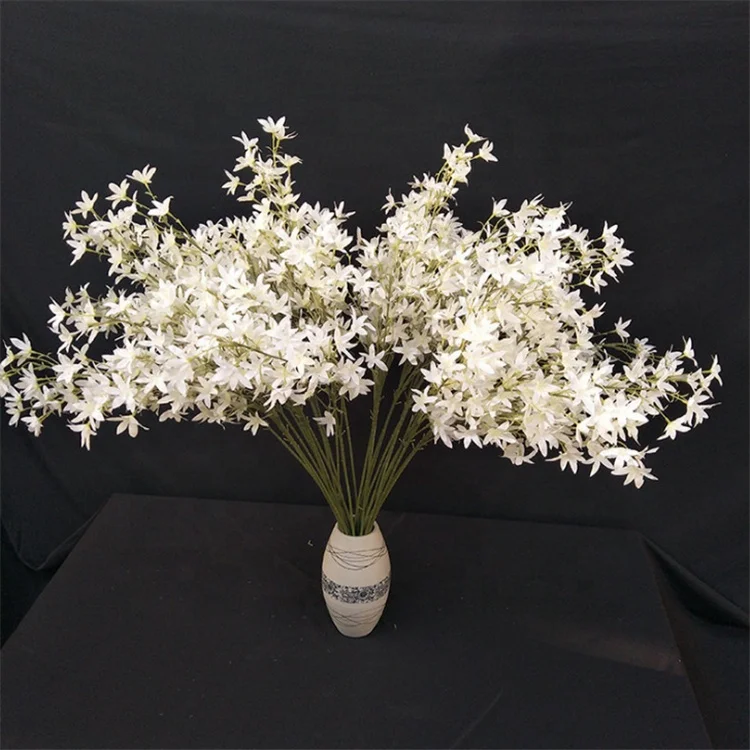 Z1475 Fast Delivery Yellow Artificial Oncidium Orchid Plant Flowers