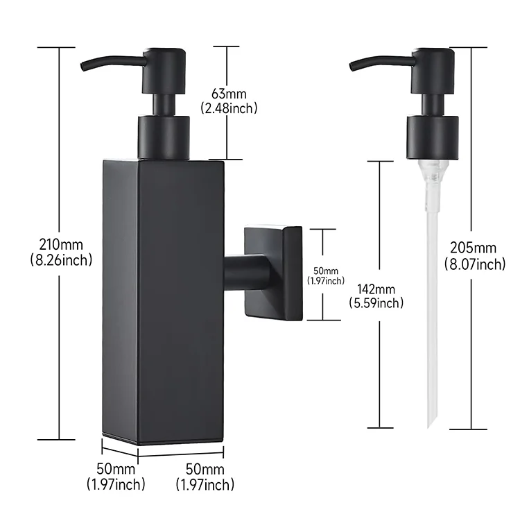 Round Wall Mounted Stainless Steel Liquid Soap Dispensers