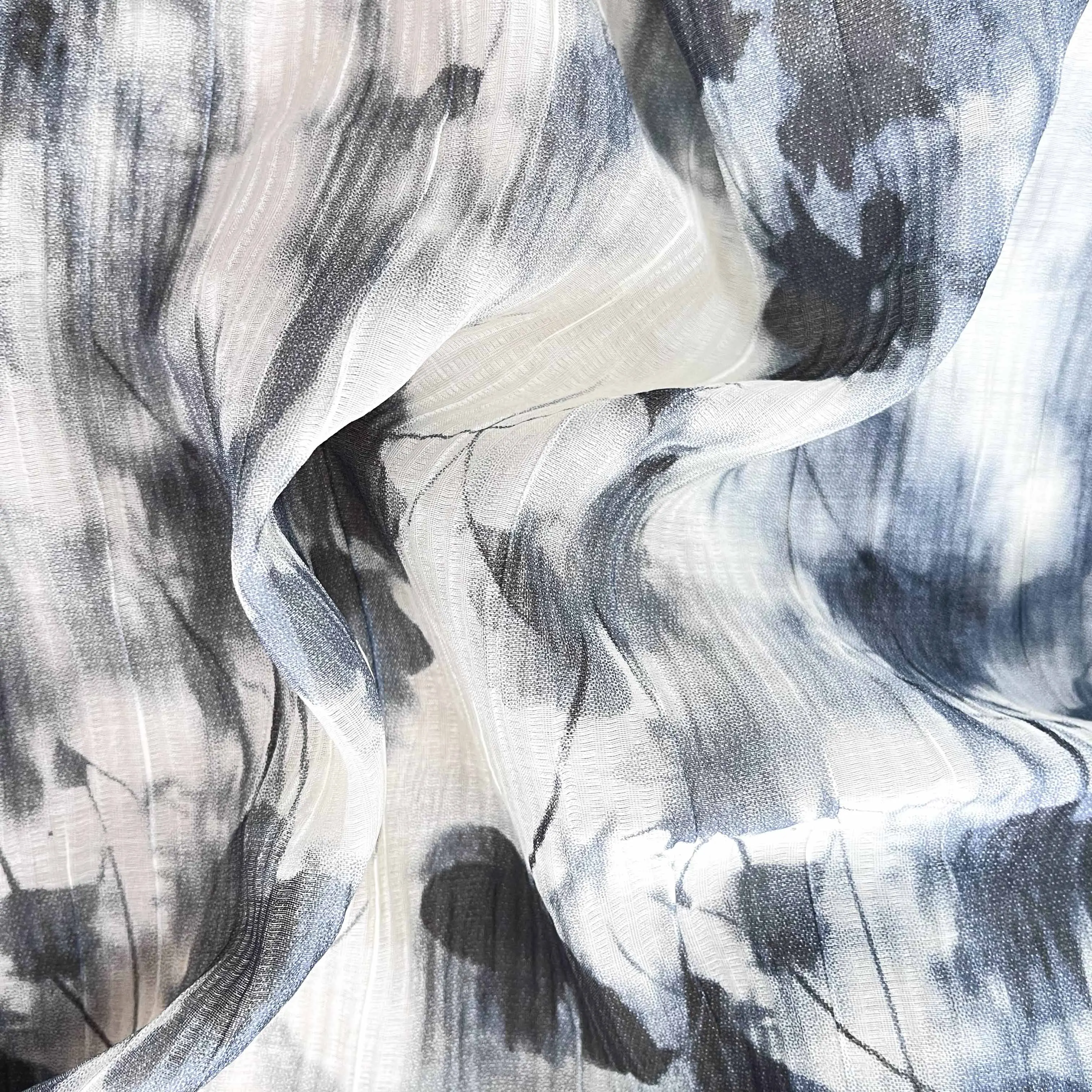 Manufacturer 70% lyocell 30% nylon  woven crepe fabric custom digital printing breathable soft hand feel for women shirts