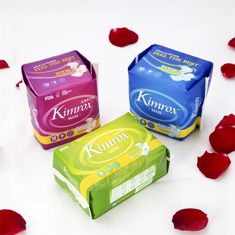 OEM Brand Organic Tampon Sanitary Pad from Sanitary Napkin Manufacturer Cotton Super Absorbent Disposable Day Regular Winged