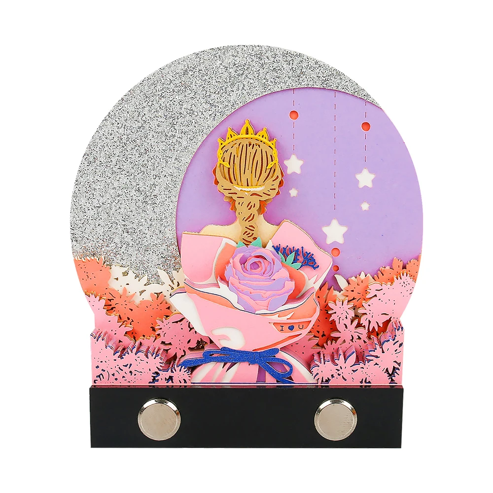 Подарок на день матери, 2022 г., неувядающий цветок, 3D блокнот для записей, клейкие заметки на заказ, милые канцелярские товары, подарок для девушки