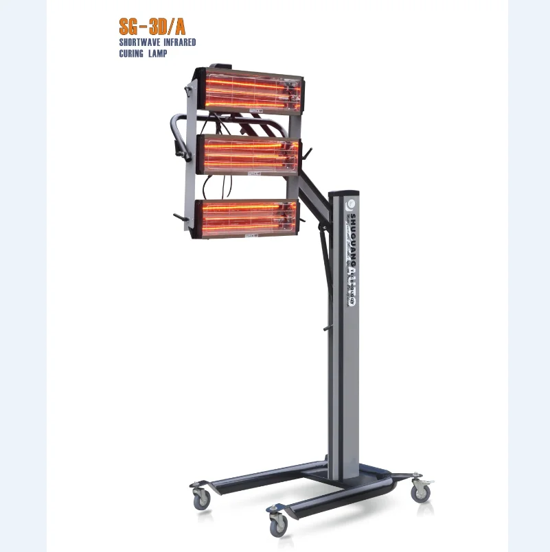 Direct factory provided hot sale 3 head infrared paint curing lamp Automobile paint baking lamps SG-3DA