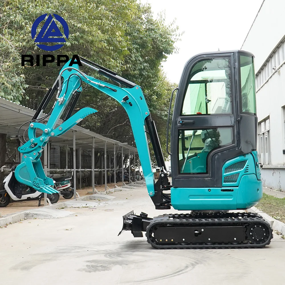 2 Ton Small Micro Excavators Orchard Greenhouse Digger Crawler Hydraulic Agricultural Digger Price 2Ton Mini Excavator