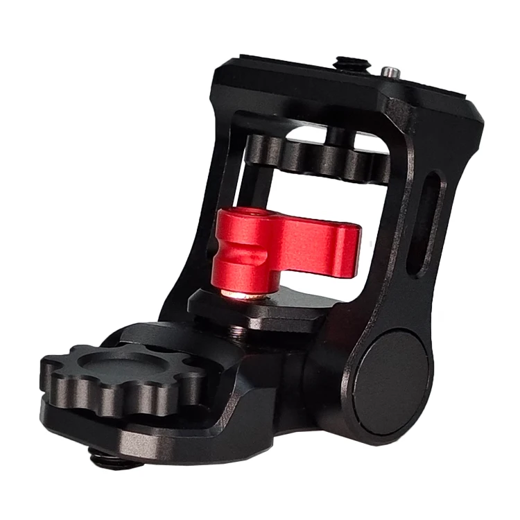 Locating Hole Monitor Mount Bracket Holder, Adjustable Metal Mount for Sony Canon DSLR Cameras Video Monitor