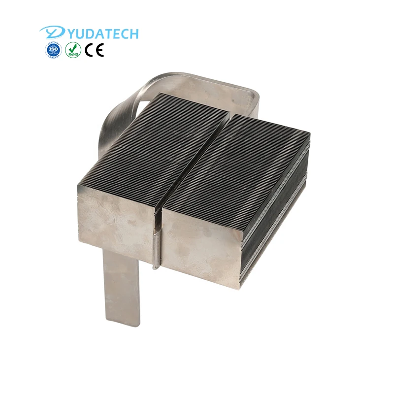 Customize Aluminum Fin Vapor Chamber Heat Sink Stamped Fin Soldering Vapor Chamber