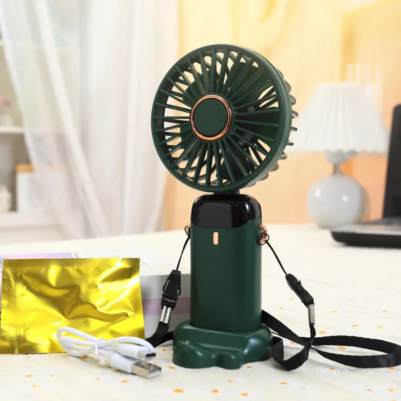 Rechargeable Air Circular Hand Fan Outdoor 1200Mah Handheld Portable Foldable Electric Mini Fan