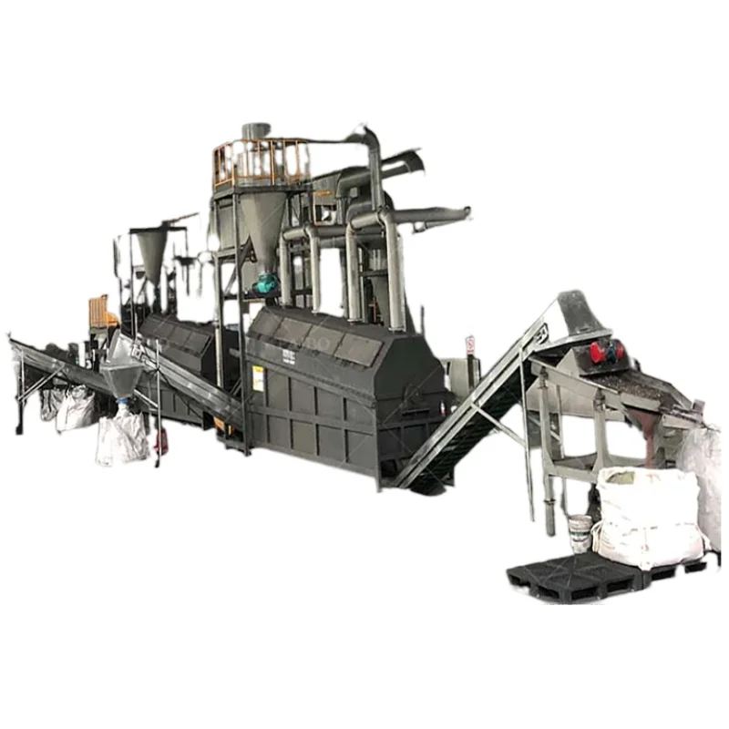 2023 Hot Sale Waste Lithium Battery Metal Recovery Positive And Negative Plates Crushing Sorting And Recycling Machine